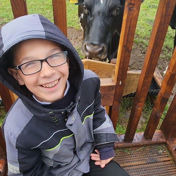 School visit to North Wales farm