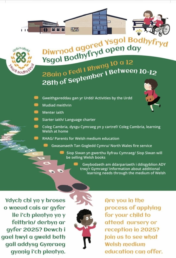 Open day at Ysgol Bodhyfryd