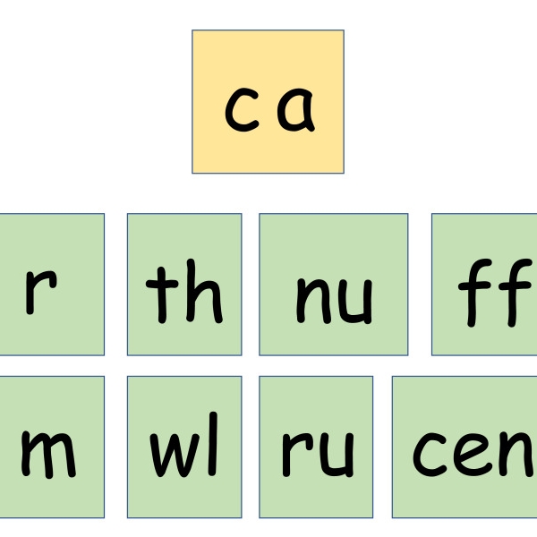 Reading - ca, ta, ma